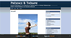 Desktop Screenshot of presence-therapie.com