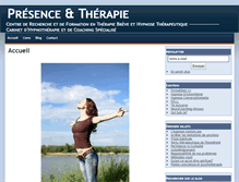 Tablet Screenshot of presence-therapie.com